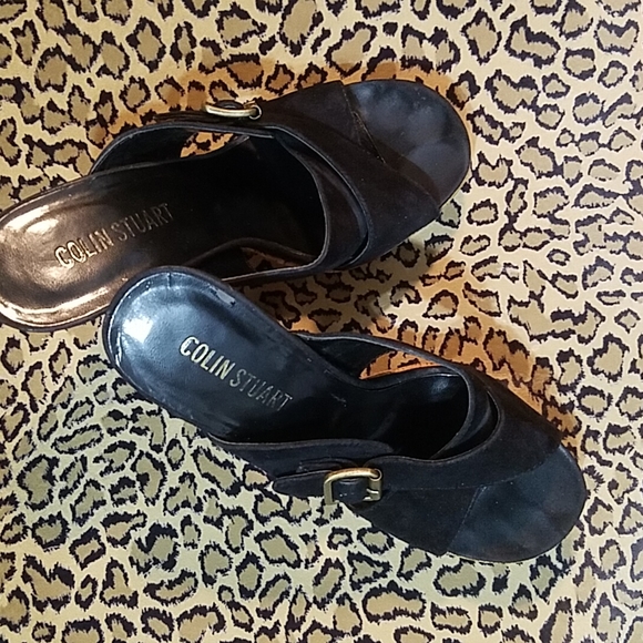 Colin Stuart Suede&Cork Sandals - Picture 2 of 8